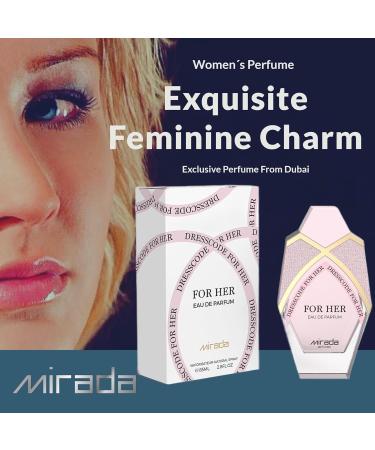 MIRADA Dresscode For Her Women's Eau de Parfum (EDP) 2.8 FL. Oz (85ml) Women s Perfume with Notes of Strawberry Raspberry Blackberry Sour Cherry Black Currant Mandarin Orange Lemon Violet - Buy Online on GoSupps.com