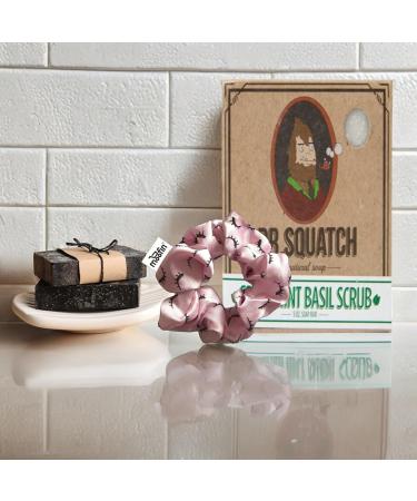 Dr Squatch Natural Spearmint Basil Bar Soap - Exfoliating & Moisturizing All-Natural Men's Soap | Gentle Cleanse & Refreshing Care - Buy Online on GoSupps.com