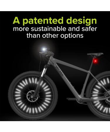 VELMIA Spoke Reflectors 36 Pieces - Enhanced Safety and Visibility - Easy Mounting Bike Spoke Skins - Reflective Material - Buy Online on GoSupps.com