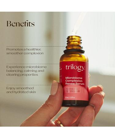 Trilogy Microbiome Complexion Renew Serum - Postbiotic Technology for Radiant Skin | 1.0 fl oz - International Shipping Available - Buy Online on GoSupps.com