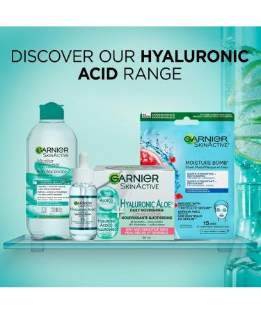 Garnier Aloe Vera Serum With HYALURONIC ACID and Aloe Vera Replumping and Hydrating Suppler Skin that Glows Healthier Looking Skin For Normal to Combination Skin Vegan Formula 30ml - Buy Online on GoSupps.com
