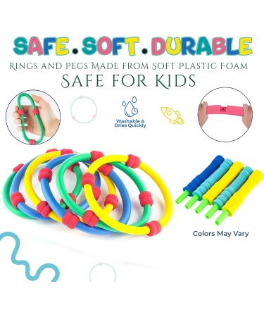 Ring Toss Game for Kids, Adults & Family - Indoor & Outdoor Fun - Easy Setup & Portable - Buy Online on GoSupps.com