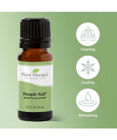 Plant Therapy Respir Aid Essential Oil Blend 100 mL - 100% Pure Sinus & Airway Support | Natural Aromatherapy Congestion Relief - Buy Online on GoSupps.com