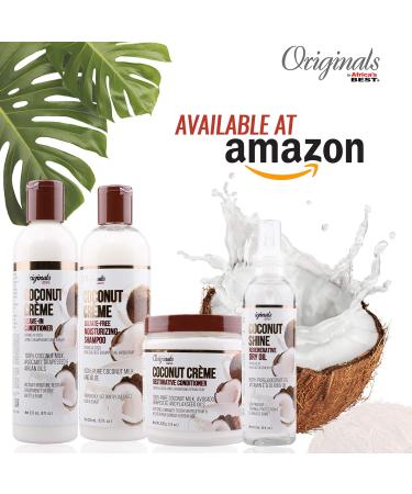 Aficas Best Coconut Creme Leave-In Conditioner 237ml | Hydrating Hair Care for All Hair Types - International Shipping Available - Buy Online on GoSupps.com