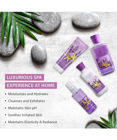 Luxurious Bath & Body Travel Kit - Lavender Vanilla Blush Mist Lotion Shower Gel & Cream - Perfect 3 Fl Oz Skincare Gift Set for Home Spa - Buy Online on GoSupps.com
