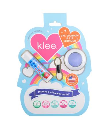 LunaStar Klee Eye Shadow and Lip Shimmer Makeup Kit. Gentle and Non-Toxic. Kid-Friendly. Made in USA. (Periwinkle Kiss)