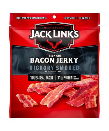Jack Link's Hickory Smoked Bacon Jerky 2.5 oz - Premium Snack - Buy Online on GoSupps.com