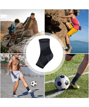 Adjustable Compression Ankle Brace for Injury Recovery Men & Women Sports Support Stabilizes Ligaments Eases Swelling Medium Size - Buy Online on GoSupps.com