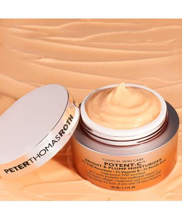 Peter Thomas Roth Potent-C Bright Plump Moisturizer 1.69 Fl Oz - Vitamin C & Collagen Anti-Aging Cream - Buy Online on GoSupps.com