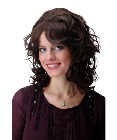 WIG ME UP - F2354-8B wig ladies wig curls shoulder length parting cute brown
