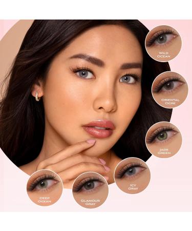 Buy Beautyu Natural Color Lenses - Deep Ocean Soft Contact Lenses (No Prescription) with Container & Tweezers - 1 Pair - Buy Online on GoSupps.com