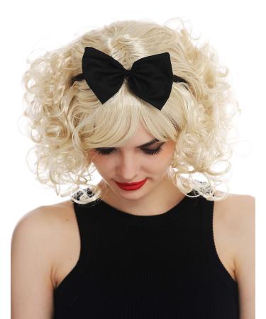 WIG ME UP 61905-FR87A | Cute Blonde Curly Wig with Headband | 50s 60s Retro Look | Perfect for Carnival & Parties - Buy Online on GoSupps.com
