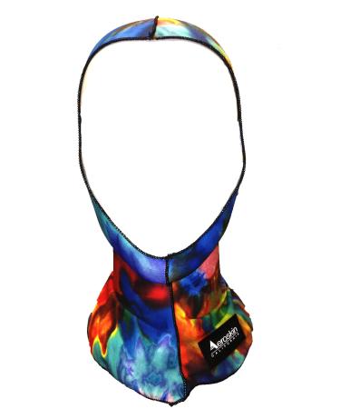 Aeroskin Nylon Spandex Patterned Hood, Tie Dye