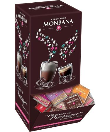 350 Carr s de chocolat Monbana noir et chocolat au lait. 1.4kg. 2 vending boxes 10 savers and 5 grands crus de chocolat. - Buy Online on GoSupps.com