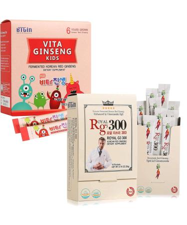 RG3 300- Ginsenosides Rg3 Enhanced + Korean Panax Red Ginseng Capsules Gin Hongsam Premium Bundle