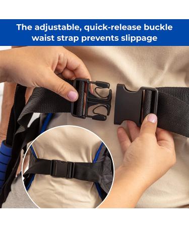 EYRA Transfer Sling - 34 Non-Slip Gait Belt for Elderly, Disabled, Seniors - Patient Lift Aid for Home Use - Padded Handles - Black - Buy Online on GoSupps.com