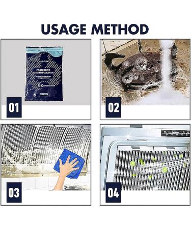 Easy Off Heavy Duty Degreaser Cleaner Protective Kitchen Cleaner Powder Concentrated Heavy Duty Oil Powder Jar Concentrated Oil Powder Jar Household Cleaner to Remove Oil (Color : 3pcs) - Buy Online on GoSupps.com