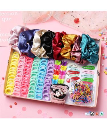 Variety Pack Hair Scrunchies for Girls & Women - Assorted Colors, Hair Bands & Scrunchy Hair Ties - Perfect Christmas Gifts for Women & Teenage Girls - Buy Online on GoSupps.com