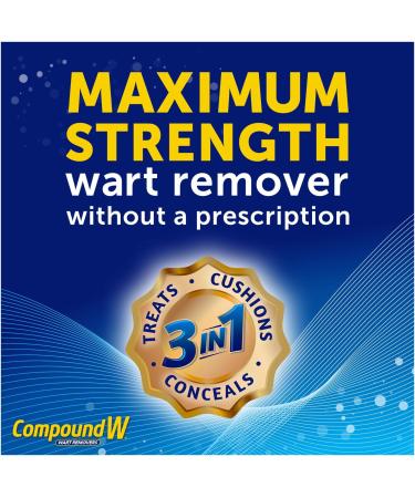 Compound W Maximum Strength Plantar Wart Remover Foot Pads - 2 Pack (40 Count) - Buy Online on GoSupps.com
