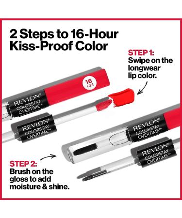 Revlon ColorStay Overtime Liquid Lip Color Stay Currant 280 - Long-Lasting Lipstick - Pack of 2 - Buy Online on GoSupps.com