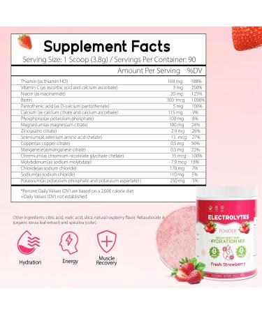 Electrolyte Powder - Sugar-Free Flavorless Hydration Keto & Vegan 90 Servings - Daily Electrolyte Replenisher - Buy Online on GoSupps.com