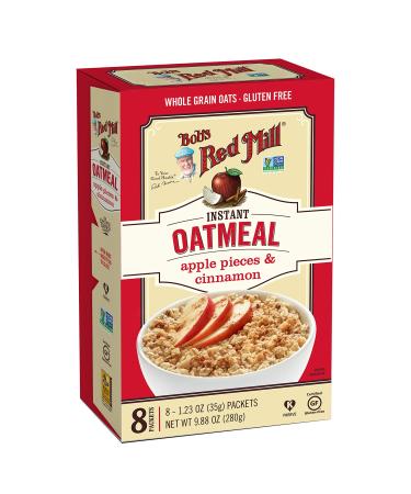 Bob's Red Mill Instant Oatmeal Packets Apple Pieces & Cinnamon 8 Packets 1.23 oz (35 g) Each - Buy Online on GoSupps.com
