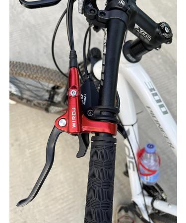 WIROJ Mountain Bike Hydraulic Disc Brake Set - Front & Rear Kit for MTB, e-Bike, Fat Bike - Red - Upgrade from Mechanical Disc Brake - Buy Online on GoSupps.com