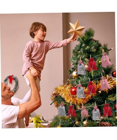 KONTONTY 1 Set Christmas Calendar Bag Christmas Cloth Bags Diy Advent Calendar Bags Xmas Drawstring Bags - Buy Online on GoSupps.com