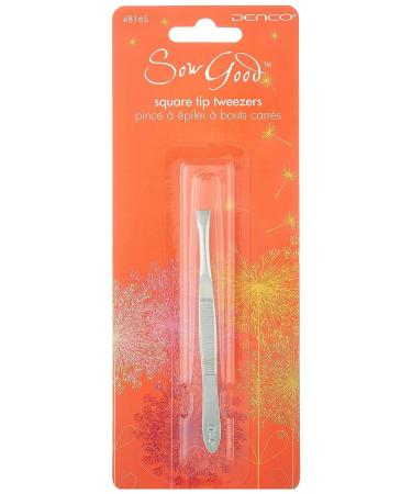 Precision Square Tip Tweezers Effortlessly Remove Ingrown Hairs and Splinters - Buy Online on GoSupps.com