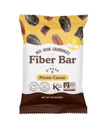 D'vash "Not Your Grandma s" Fiber Bars 1 Box (6 Bars) (1 Box Pecan Cacao) Pecan Cacao 1 Box - Buy Online on GoSupps.com
