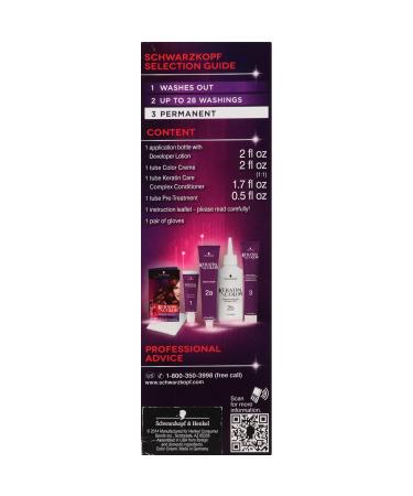Schwarzkopf Keratin Color 4.6 Intense Cocoa - Permanent Hair Color Cream for Luxurious Shine | International Shipping Available - Buy Online on GoSupps.com