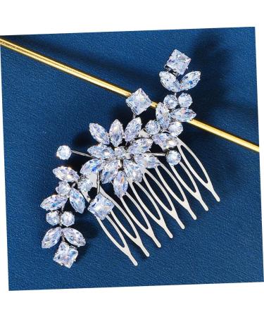 Didiseaon Hair Topper Crystal Side Hair Comb Crystal Hair Comb Hair Accessory for Girls Flower Girl Headpiece Hair Accessories for Prom Wedding Hair Comb Combs Alloy Dress Hair Piece Bride - Buy Online on GoSupps.com
