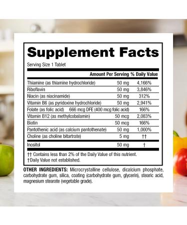 Webber Naturals Vitamin B50 B-Complex 220 Tablets | Energy & Immune Support | Gluten-Free, Non-GMO, Vegan - Buy Online on GoSupps.com