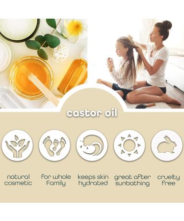 Castor Oil Pure Carrier Oil - Cold Pressed Castor Oil for Essential Oils Mixing Natural Skin Moisturizer Body & Face Eyelash Caster Oil Eyelashes Eyebrows Lash & Hair Growth Serum (4 oz) - Buy Online on GoSupps.com