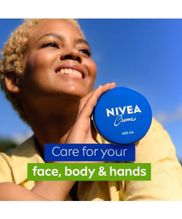 NIVEA Creme All-Purpose Moisturizing Cream Face Hand Body Cream Deep Nourishment Daily Moisturizer for All Skin Types Normal to Dry and Sensitive 400mL 400 ml (Pack of 1) - Buy Online on GoSupps.com