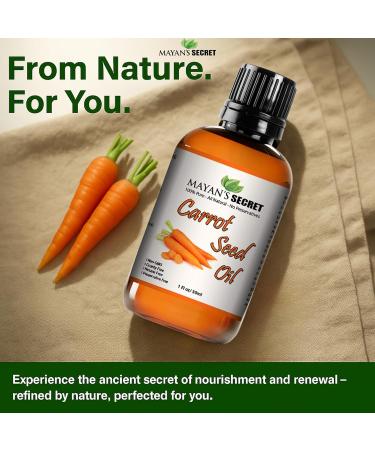 Mayan's Secret Carrot Seed Oil Pure Steam Distilled Regenerate Skin tissue - Buy Online on GoSupps.com