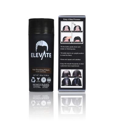 ELEVATE Hair Fibers 100% Natural Keratin Thickens Thinning Hair Men Women - Hair Loss Concealer 28g Dark Brown - Buy Online on GoSupps.com