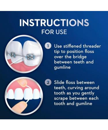 Glide Threader Floss - 30 Single-Use Packets (Value Pack of 12) | Shop Internationally - Buy Online on GoSupps.com