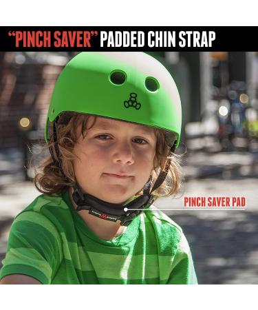 Triple Eight Lil 8 Dual Certified Kids Skateboard Helmet - Blue Glossy | Padded Chin Buckle for Skateboarding and Biking - Buy Online on GoSupps.com