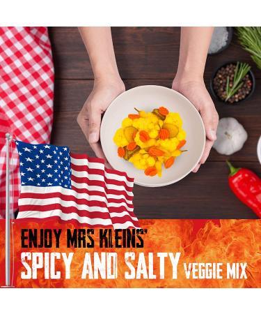 HOT MIX Vegan Snack Pack - Spicy Pickled Cauliflower, Carrots, Pickles & Yellow Chilis - 1 Gallon (128 Fl Oz) - Buy Online on GoSupps.com