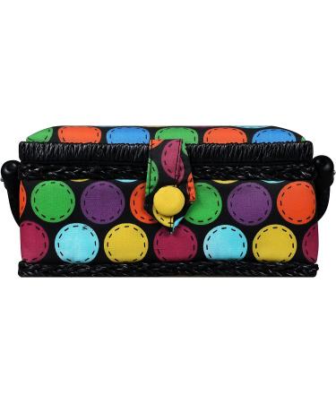 SINGER 07272 Polka Dot Small Sewing Basket with Sewing Kit - 1-Pack - Buy Online on GoSupps.com