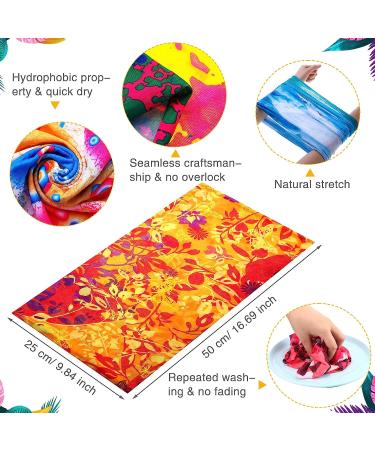 Tarpop 30-Piece Neck Gaiters: Elastic Sports Wrap & Headband for Women/Men - Sweat Absorbing Bandana Head Wraps - Yoga & Stylish Accessories - Buy Online on GoSupps.com