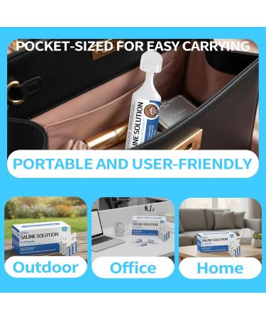 Hiins 0.9% Saline Solution for Nebulizer and Airway Moisturizing Sodium Chloride 0.9% for Nose & Eyes Gentle Nasal Cleanse for Adults and All Ages Sterile 5ml Vials 50 Count - Buy Online on GoSupps.com