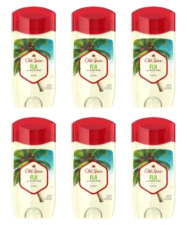 Old Spice Deodorant for Men Fiji with Palm Tree Scent Inspired by Nature Fresher's Collection - 3 Oz / 85g x 6 Pack