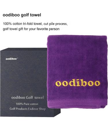 Oodiboo Kitchen Towels - Tri-fold Hand Towels, 100% Pure Cotton in Purple - Buy Online on GoSupps.com