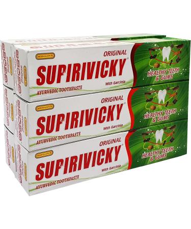 Siddhalepa Supirivicky Ayurvedic Toothpaste (110g) - Pack of 6 | Natural Oral Care | International Shipping Available - Buy Online on GoSupps.com