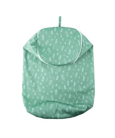 Popolini diaper bag style RONDO (Green Leaves)