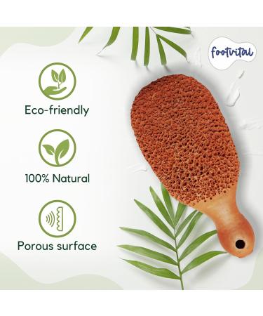 Natural Terra-Cotta Pumice Stone for Feet - Exfoliator Scrubber & Callus Remover | Smooth Rough Skin - Buy Online on GoSupps.com