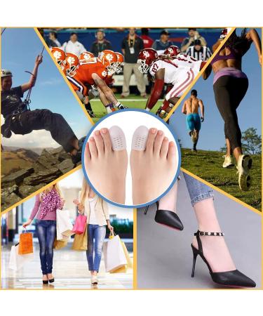 Big Toe Protectors - Breathable Gel Toe Caps Silicone with Holes | 10 Pack - Premium Comfort & Pain Relief - Buy Online on GoSupps.com