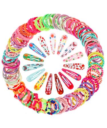130 pieces hair accessories set with elastic hair ties hair clips hair clips for girls children baby - Buy Online on GoSupps.com